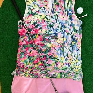 Vibrant Floral Women's Sleeveless Top